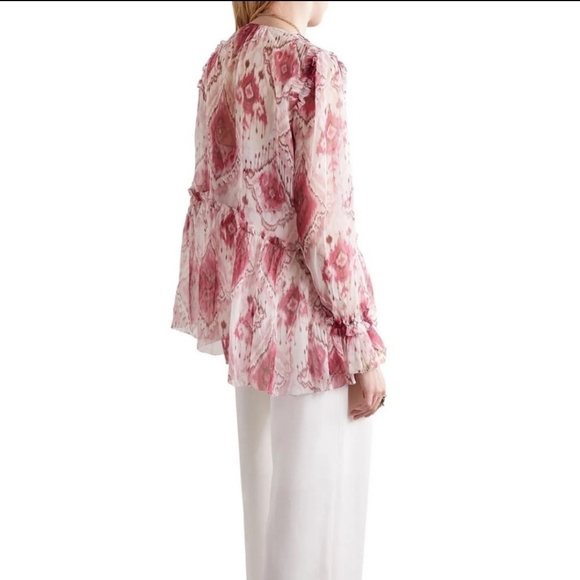 Zimmermann Wavelength Asymmetrical Blouse